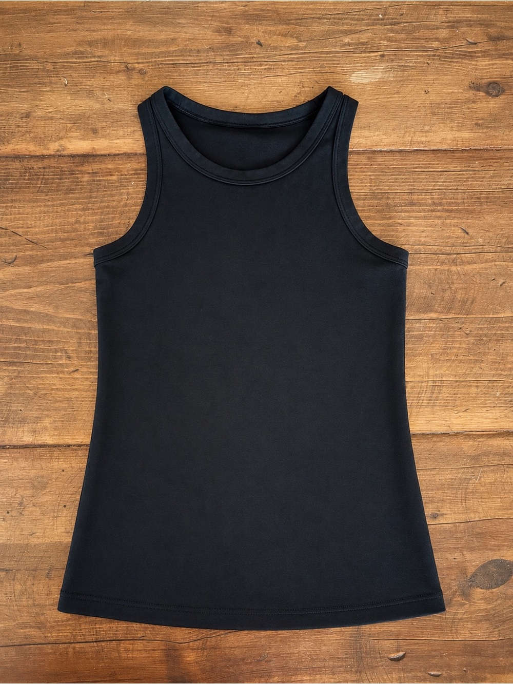 Lululemon Black Racerback Athletic Tank Top Built-In Shelf Bra Size Approx Small